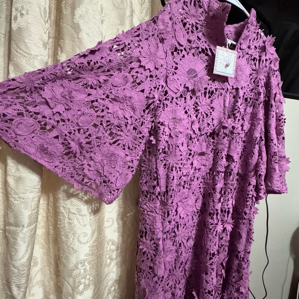 Purple Lace Kimono